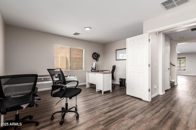 466 N 10th Pl, Coolidge, AZ 85128 - office space with dark wood-type flooring and baseboards