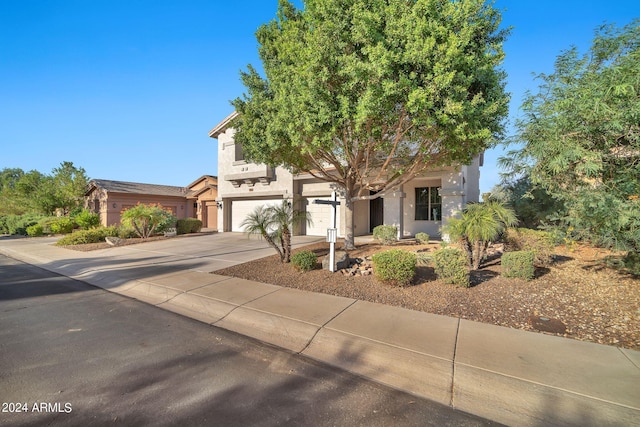 view of front of home featuring a garage