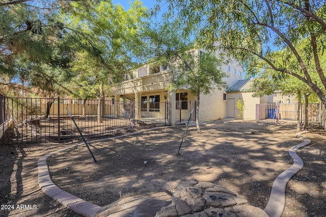 view of rear view of property