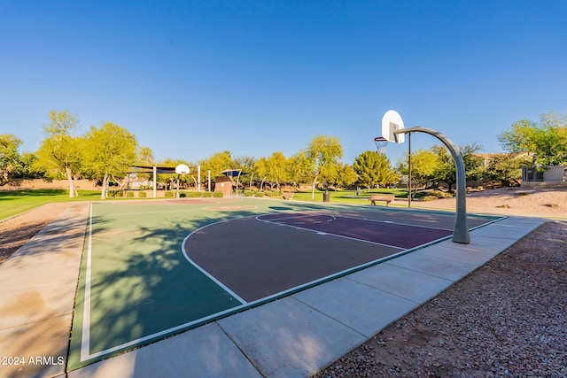 view of sport court