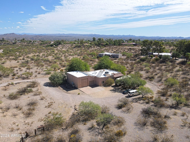 aerial view featuring a mountain view