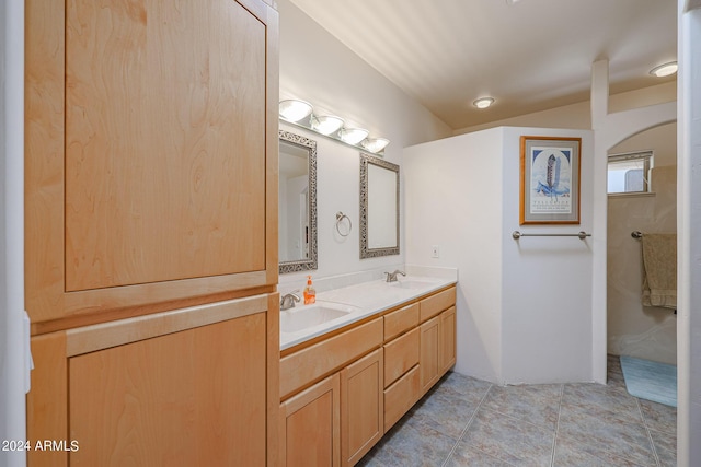 1880 W Roderick Ln, Wickenburg, AZ 85390 - full bathroom featuring double vanity, a sink, and tile patterned floors