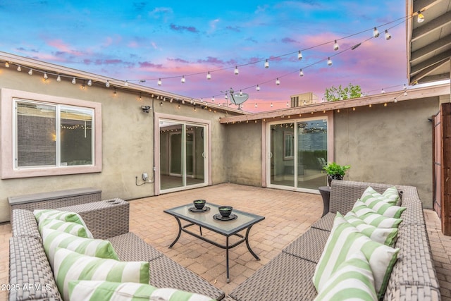 view of patio / terrace featuring an outdoor hangout area