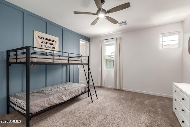 5460 S Dillon Cir, Mesa, AZ 85212 - bedroom featuring multiple windows, light carpet, and baseboards