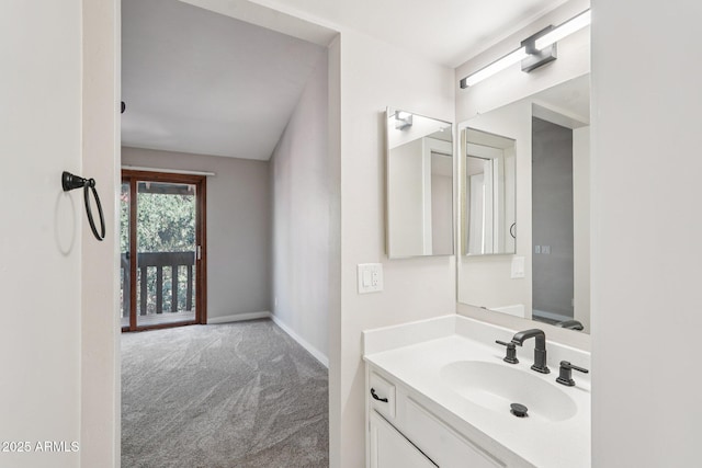 2815 N 52nd St Unit 3, Phoenix, AZ 85008 - bathroom with vanity and baseboards