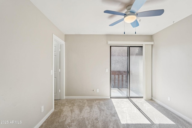2815 N 52nd St Unit 3, Phoenix, AZ 85008 - carpeted spare room featuring a ceiling fan and baseboards