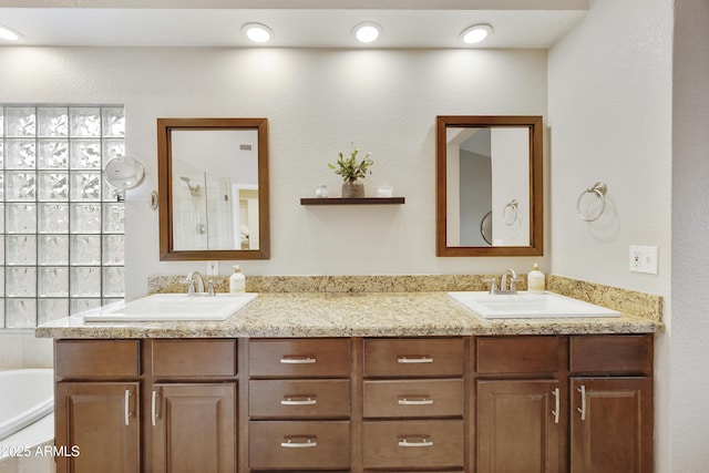 15857 E Ponderosa Dr, Fountain Hills, AZ 85268 - bathroom with a bathtub and double vanity