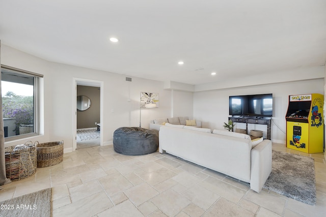 15857 E Ponderosa Dr, Fountain Hills, AZ 85268 - living room with recessed lighting and baseboards