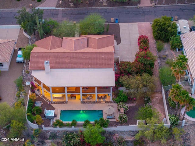 15857 E Ponderosa Dr, Fountain Hills, AZ 85268 - view from above of property featuring a pool area
