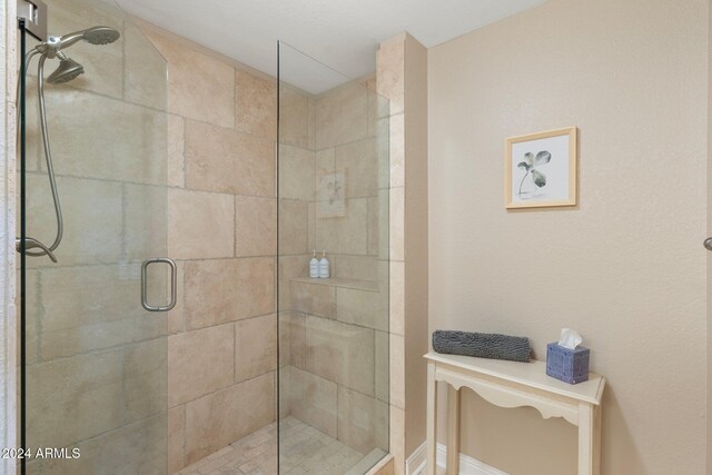 bathroom with walk in shower