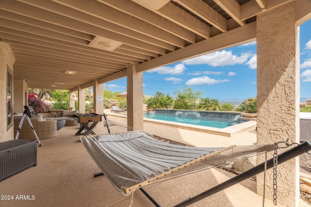 15857 E Ponderosa Dr, Fountain Hills, AZ 85268 - view of patio with an outdoor pool and an outdoor hangout area