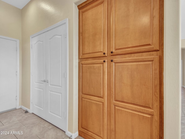 interior space with tile patterned flooring