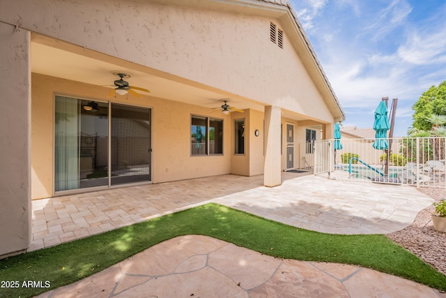 1555 E Monterey St, Chandler, AZ 85225 - view of patio / terrace featuring ceiling fan