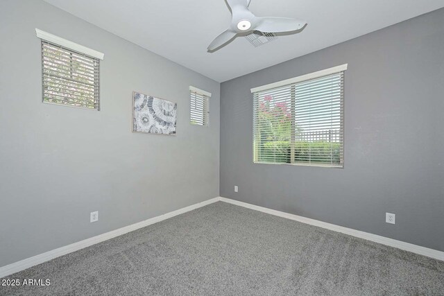 6611 S San Jacinto St, Gilbert, AZ 85298 - carpeted spare room featuring ceiling fan and baseboards