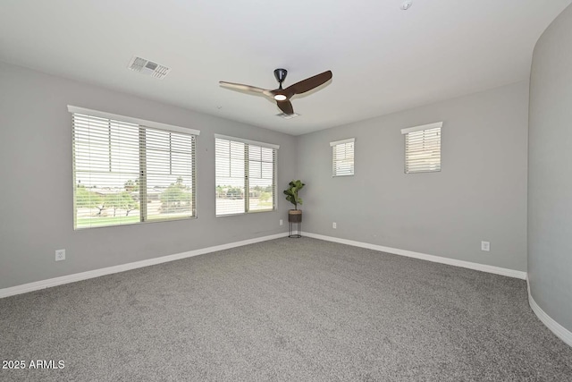 6611 S San Jacinto St, Gilbert, AZ 85298 - spare room with ceiling fan, carpet flooring, and baseboards