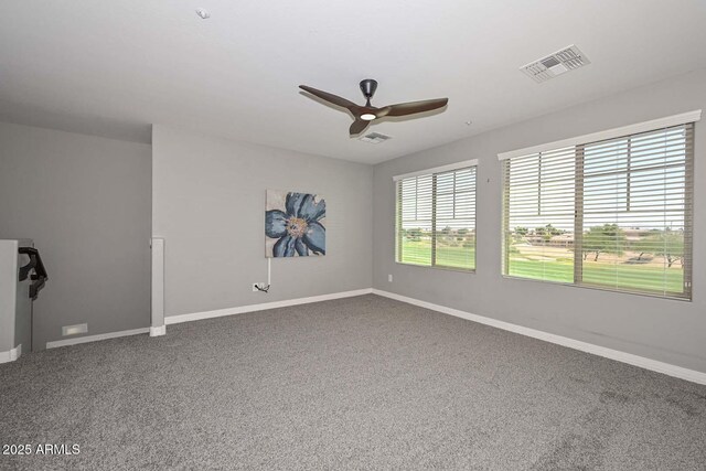 6611 S San Jacinto St, Gilbert, AZ 85298 - empty room with a ceiling fan, carpet floors, and baseboards
