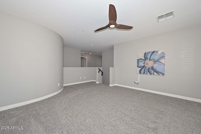 6611 S San Jacinto St, Gilbert, AZ 85298 - carpeted empty room featuring ceiling fan and baseboards