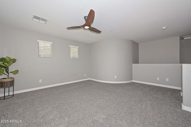 6611 S San Jacinto St, Gilbert, AZ 85298 - bonus room with a ceiling fan, baseboards, and carpet flooring