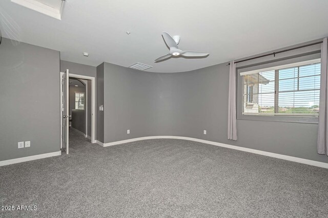 6611 S San Jacinto St, Gilbert, AZ 85298 - carpeted empty room with ceiling fan, plenty of natural light, and baseboards