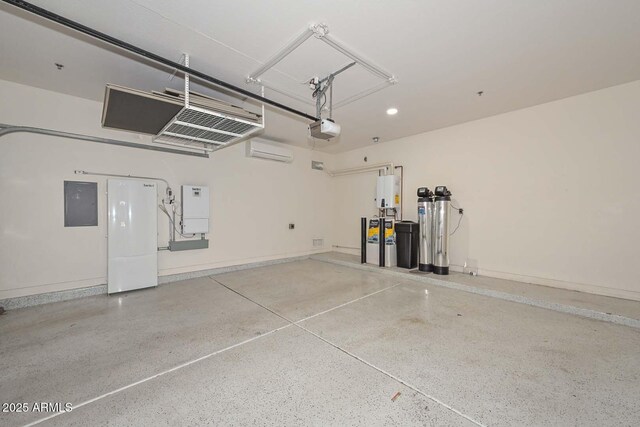 6611 S San Jacinto St, Gilbert, AZ 85298 - garage with a garage door opener, electric panel, baseboards, and recessed lighting