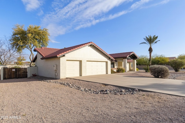 ranch-style house with a garage