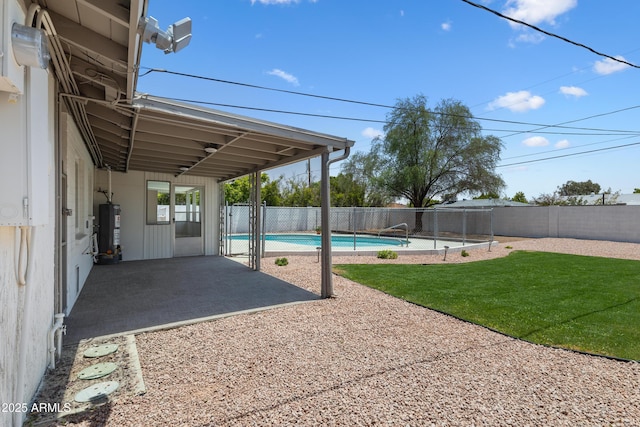 1359 E Nielson Ave, Mesa, AZ 85204 - view of swimming pool featuring water heater, a fenced backyard, and a patio area