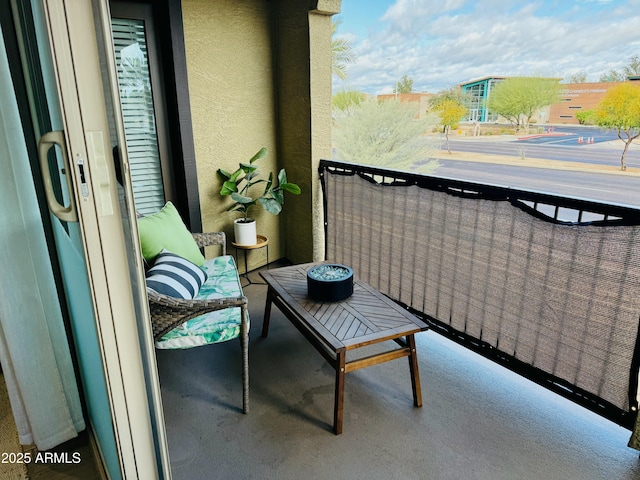 view of balcony