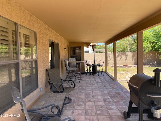 2723 E Rockledge Rd, Phoenix, AZ 85048 - view of patio / terrace with outdoor dining space and grilling area