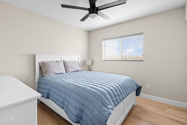 35360 N 93rd Way, Scottsdale, AZ 85262 - bedroom with wood finished floors, baseboards, and a ceiling fan