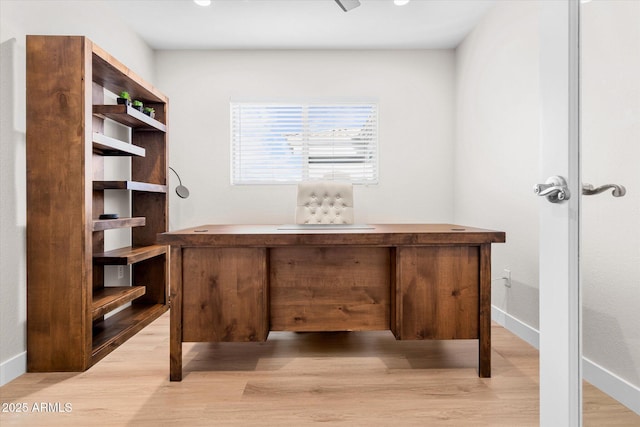 35360 N 93rd Way, Scottsdale, AZ 85262 - unfurnished office with light wood-type flooring and baseboards