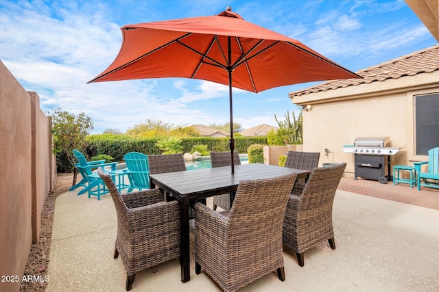 35360 N 93rd Way, Scottsdale, AZ 85262 - view of patio with outdoor dining area and a grill