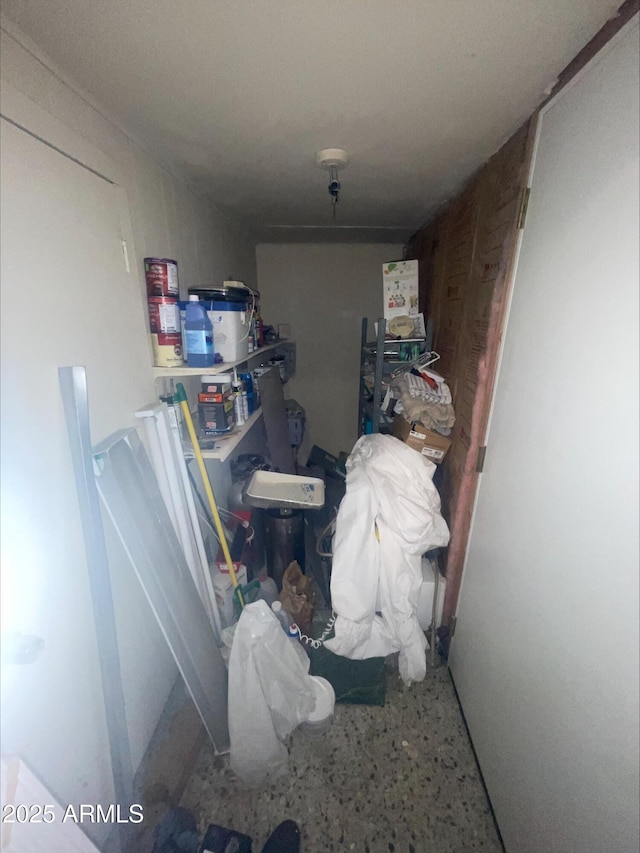 view of storage area