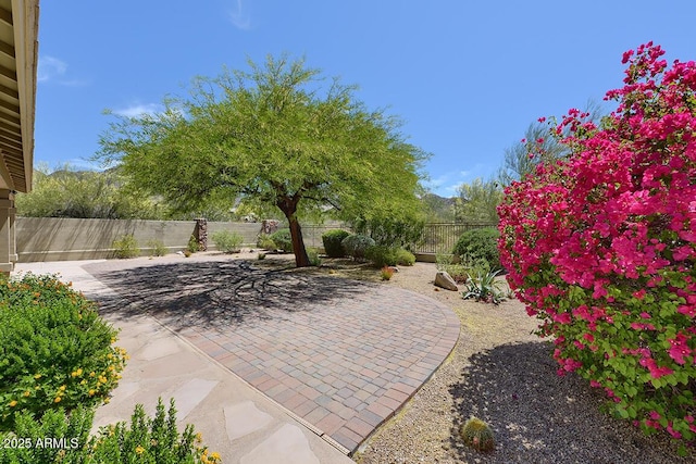 view of patio / terrace featuring a fenced backyard