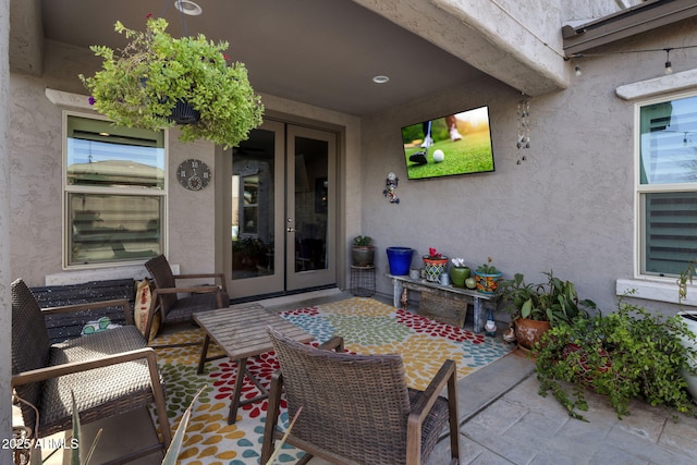 view of patio / terrace with french doors