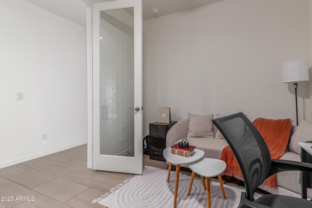 17973 W Ashley Dr, Goodyear, AZ 85338 - sitting room with baseboards and french doors