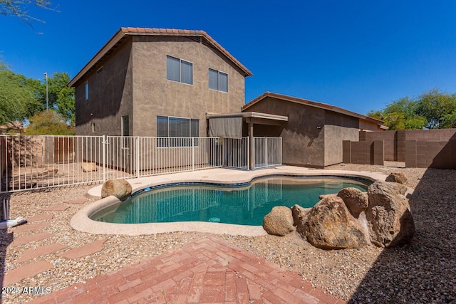 8795 W Windsor Dr, Peoria, AZ 85381 - view of swimming pool featuring a fenced backyard and a patio