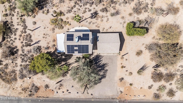 bird's eye view featuring view of desert