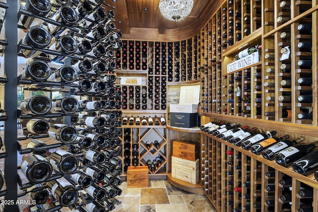 36389 N 105th Pl, Scottsdale, AZ 85262 - wine room featuring stone finish flooring