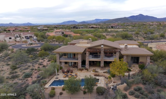 36389 N 105th Pl, Scottsdale, AZ 85262 - aerial view of property and surrounding area with a mountainous background
