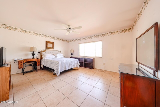 519 N Redondo Dr N, Litchfield Park, AZ 85340 - bedroom with light tile patterned floors and a ceiling fan