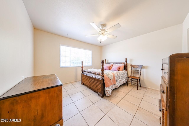 519 N Redondo Dr N, Litchfield Park, AZ 85340 - bedroom with light tile patterned floors and a ceiling fan