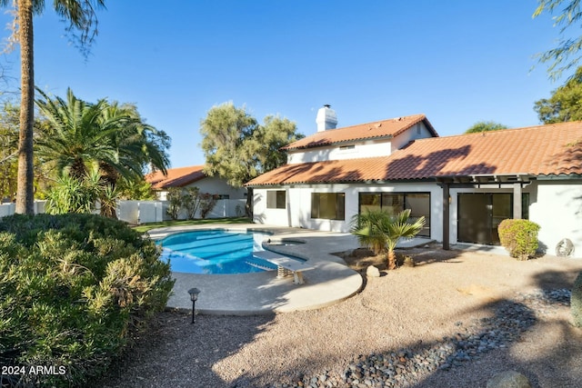 view of pool with a patio