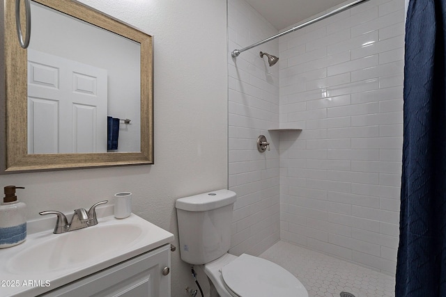 6216 W Poinsettia Dr, Glendale, AZ 85304 - full bathroom featuring toilet, a stall shower, and vanity