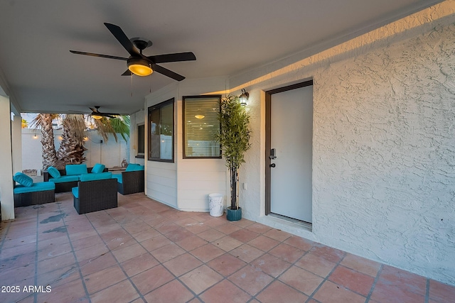 6216 W Poinsettia Dr, Glendale, AZ 85304 - view of patio / terrace featuring a ceiling fan
