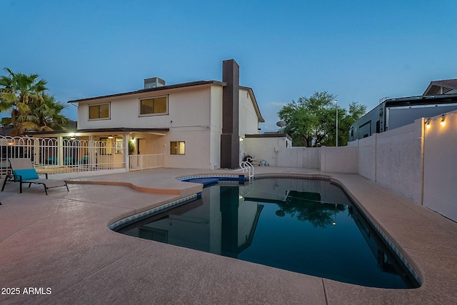 6216 W Poinsettia Dr, Glendale, AZ 85304 - view of swimming pool with a patio area and a fenced backyard