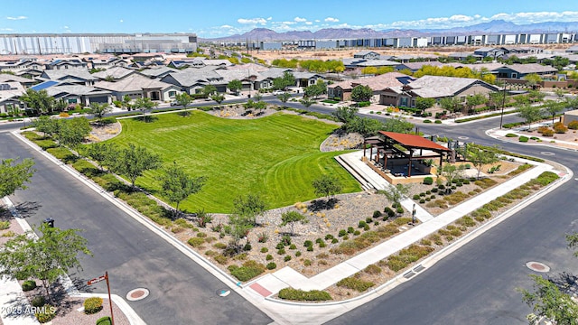 9750 E Radioactive Dr, Mesa, AZ 85212 - aerial perspective of suburban area featuring a mountain backdrop