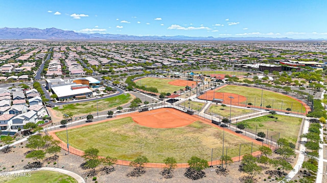 9750 E Radioactive Dr, Mesa, AZ 85212 - aerial perspective of suburban area featuring a mountain backdrop
