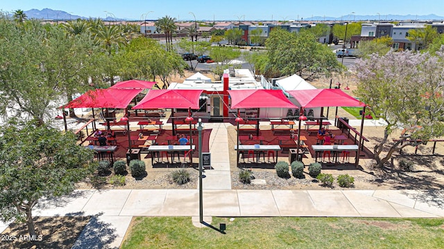 9750 E Radioactive Dr, Mesa, AZ 85212 - drone / aerial view of a mountain backdrop