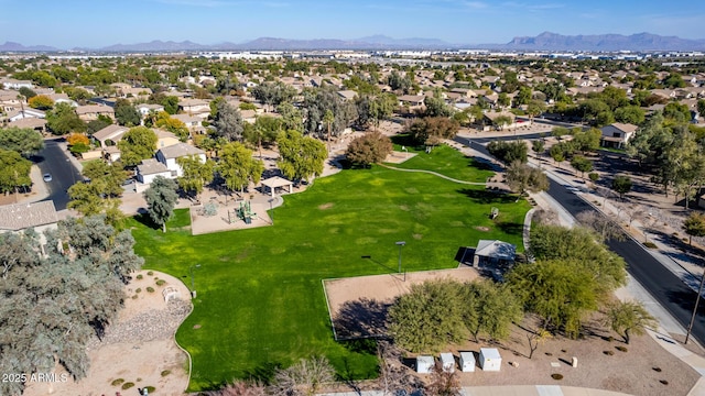 1926 S Longspur Ln, Gilbert, AZ 85295 - aerial perspective of suburban area with a mountain backdrop
