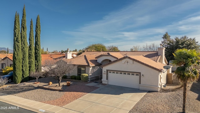 view of front of home featuring a garage